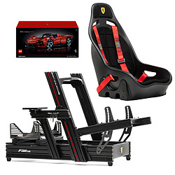 Next Level Racing Scuderia Ferrari Cockpit + LEGO Technic 42143 Ferrari Daytona SP3 OFFERT ! Support pour cockpit avec siège de course- entièrement ajustable - supports pour volant et pédalier - sous licence officielle Ferrari + LEGO Technic 42143 OFFERT !