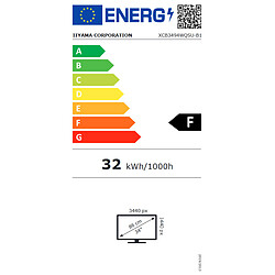 iiyama 34" LED - ProLite XCB3494WQSU-B1 pas cher