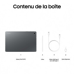 Samsung Galaxy Tab S10 FE 10.9" SM-X520 128 Go Gris Wi-Fi pas cher
