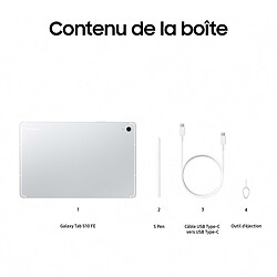 Samsung Galaxy Tab S10 FE 10.9" SM-X520 128 Go Argent Wi-Fi pas cher