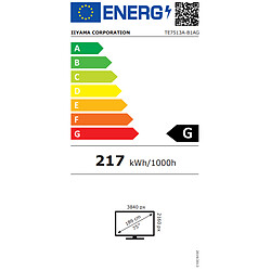 iiyama 75" LED - ProLite TE7513A-B1AG pas cher