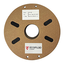 ECOFIL3D PLA Eco - 1.75 mm 1 Kg - Noir