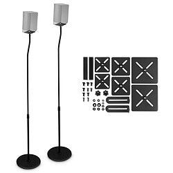 Hama Supports ajustables en hauteur pour enceintes Noir