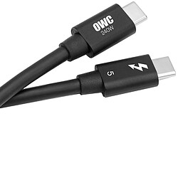OWC Câble Thunderbolt 5 (80 Gb/s) USB-C - M/M - 1 m - Noir