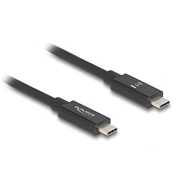 DeLock Câble USB 4 USB-C vers USB-C 80 Gbps avec Power Delivery 240 W - M/M - 0.5 m