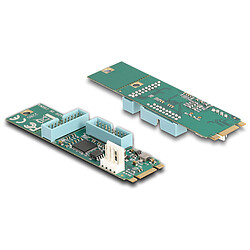 DeLock Adaptateur M.2 Key B+M vers 4x USB 3.0