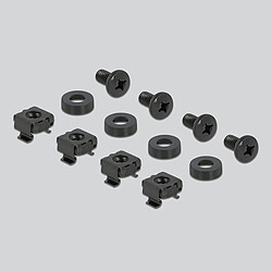 DeLock Cache d'armoire réseau 3U 19" - Noir