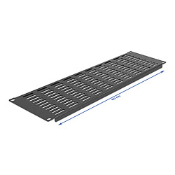 DeLock Panneau de ventilation avec évents verticaux 3U pour rack 19" - Noir