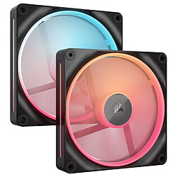 Corsair iCUE LINK LX140-R RGB Dual Pack (Noir)