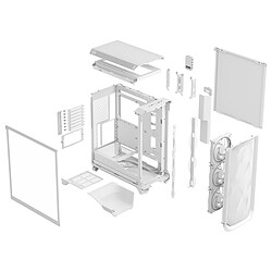 Fractal Design Meshify 3 Ambience Pro RGB (Blanc) pas cher