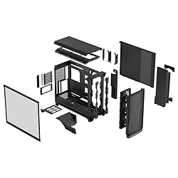 Fractal Design Meshify 3 XL TG Light (Noir) pas cher