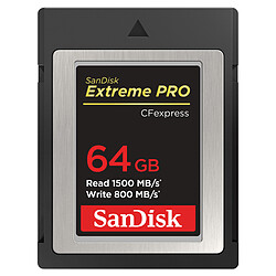 SanDisk Extreme Pro CFexpress Type B 64 Go Carte mémoire CFexpress 64 Go
