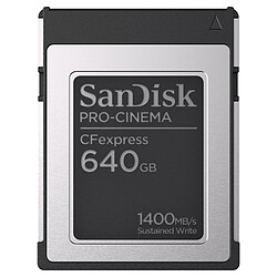 SanDisk CFexpress PRO-CINEMA Type B 640 Go