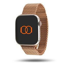 Band Band Bracelet à Chainons Magnétiques Or Rose 42 mm