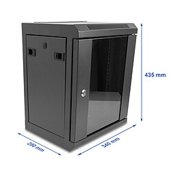 Acheter DeLock Armoire réseau 10" avec porte vitrée 8U Noire