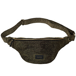 Casyx Banane Velours Paillettes Or