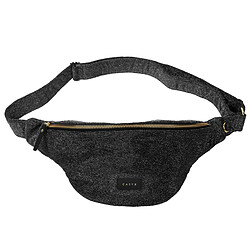 Casyx Banane Velours Paillettes Argent