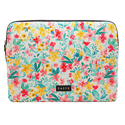 Casyx Pochettes Ordinateur 13" Aquarelle Florale Claire Housse de protection pour ordinateur portable jusqu'à 13"