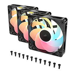 Avis Corsair RS120-R ARGB Triple Pack Noir