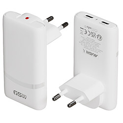 Akashi Chargeur Secteur 65W Universel USB-C Blanc