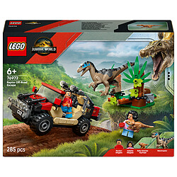LEGO Jurassic World 76972 Le Vélociraptor et l'Évasion en 4x4