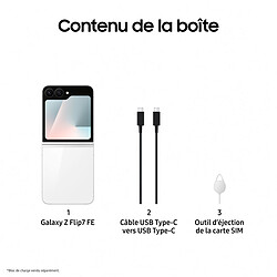 Samsung Galaxy Z Flip 7 FE Blanc (8 Go / 256 Go) pas cher