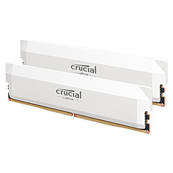 Crucial Pro DDR5 Overclocking 64 Go (2 x 32 Go) 6400 MHz CL40 Blanc