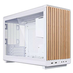 Lian Li A3-mATX Glass (Blanc/Bois Foncé)