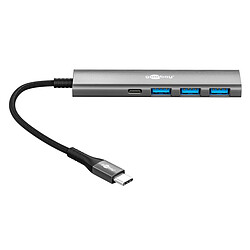 Goobay Slim 4-port USB Hub (USB-C vers 1x-USB-C + 3x USB-A)