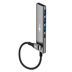 Avis Goobay Slim 4-port USB Hub (USB-C vers 1x-USB-C + 3x USB-A)