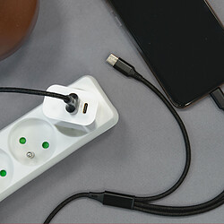 Akashi Chargeur Secteur USB-C 15W + USB-A (Blanc)