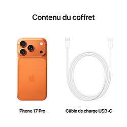 Apple iPhone 17 Pro 1 To Orange Cosmique pas cher
