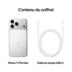Apple iPhone 17 Pro Max 256 Go Argent  pas cher