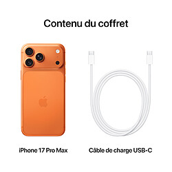 Apple iPhone 17 Pro Max 256 Go Orange Cosmique pas cher