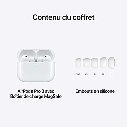 Apple AirPods Pro 3 avec Boîtier de charge MagSafe (USB-C) pas cher