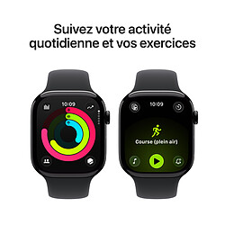 Avis Apple Watch Series 11 GPS 46 mm Aluminium Noir de Jais Bracelet Sport Noir M/L