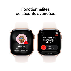 Apple Watch Series 11 GPS 46 mm Aluminium Or rose Bracelet Sport Rose S/M pas cher