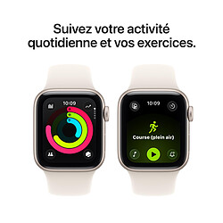 Apple Watch SE 3 GPS + Cellular 40 mm Aluminium Lumière Stellaire Bracelet Sport Lumière Stellaire M/L pas cher