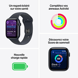 Apple Watch SE 3 GPS 40 mm Aluminium Minuit Bracelet Sport Minuit M/L