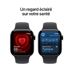 Acheter Apple Watch Series 11 GPS + Cellular 42 mm Aluminium Noir de Jais Bracelet Sport Noir M/L