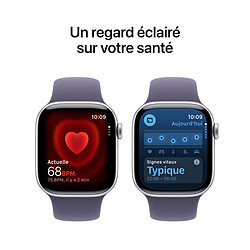 Acheter Apple Watch Series 11 GPS + Cellular 42 mm Aluminium Argent Bracelet Sport Violet M/L