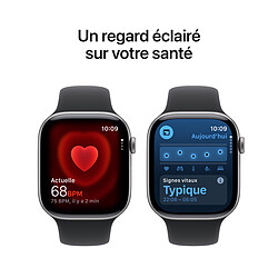 Acheter Apple Watch Series 11 GPS + Cellular 46 mm Aluminium Gris sidéral Bracelet Sport Noir M/L