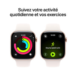 Avis Apple Watch Series 11 GPS + Cellular 46 mm Aluminium Or rose Bracelet Sport Rose S/M