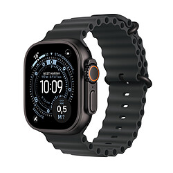 Apple Watch Ultra 3 GPS + Cellular 49 mm Titane Noir Bracelet Océan Noir