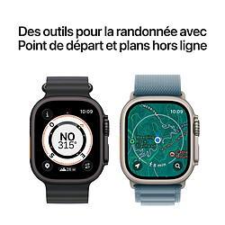 Apple Watch Ultra 3 GPS + Cellular 49 mm Titane Naturel Bracelet Océan Bleu Maritime pas cher