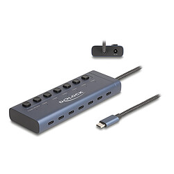 DeLock Hub USB 3.0 Type-C 6x Ports USB-C+ 1x Port USB-C avec Power Delivery 20 W