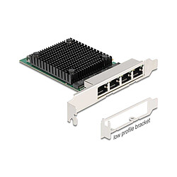 DeLock Carte réseau PCI Express x4 avec 4x Ethernet 2.5 Gbps