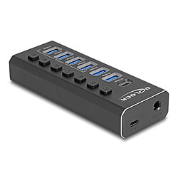 Avis DeLock Hub USB avec 1 port USB-C 3.1 + 2 ports USB-A 3.1 + 4 ports de chargement USB 3.0