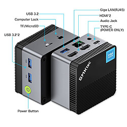 Mini PC Workstation N97 12/256 27" W11P pas cher