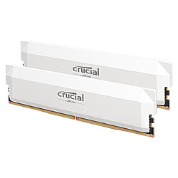 Crucial Pro DDR5 Overclocking 64 Go (2 x 32 Go) 6000 MHz CL40 Blanc